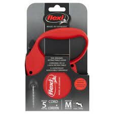 Flexi - Flexi Standart 5 m İp Tasma M Kırmızı