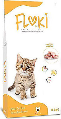 Floki Yavru Kedi Maması Tavuklu  15 Kg  - 1
