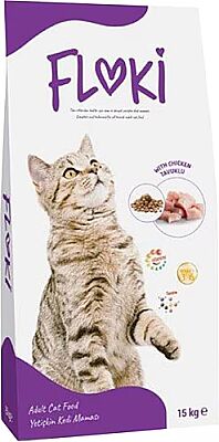 Floki Yetişkin Tavuklu Kedi Maması 15 Kg - 1