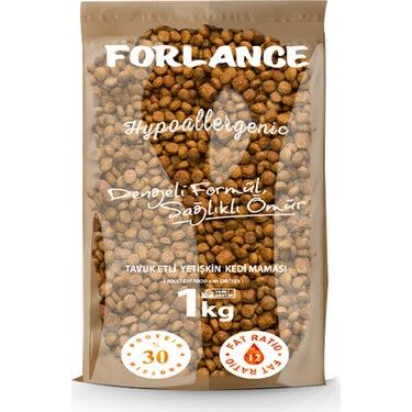 Forlance Tavuk Etli Yetişkin Kedi Maması 1kg Şeffaf Poşet - 1