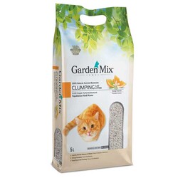 Garden Mix Bentonit portakallı İnce 5lt Kedi Kumu