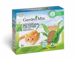 Garden Mix Topaklanan Mısır Lifli Kedi Kumu 8lt