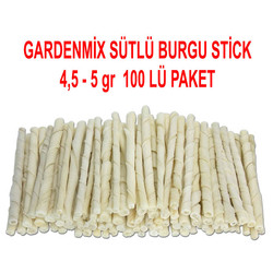 Garden Mix - Gardenmix 4,5-5g Sütlü Burgu Stick 100 lü Paket