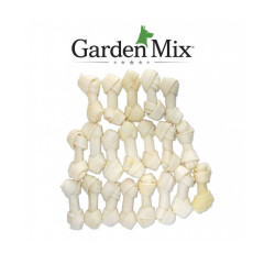 Garden Mix - Gardenmix Beyaz Düğüm Deri Kemik 6-7,5 cm/20 li