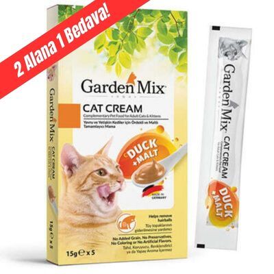 Gardenmix Gurme Kedi Kreması Ördek+Malt 15GR+5 - 1