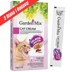 Gardenmix Gurme Kedi Kreması Somon+Biotin 15GR+5