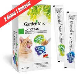 Gardenmix Gurme Kedi Kreması Tavuk+Kuzu 15gr*24 adet
