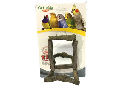 Getreide 3019 Doğal Ahşap Sarmaşık Ayna 8x11cm - 1