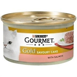 Nestle Purina - Gourmet Gold Savoury Cake Somonlu Kedi Konserve 85gr 