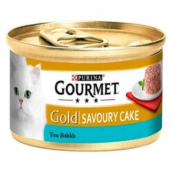 Nestle Purina - Gourmet Gold Savoury Cake Ton Balıklı Kedi Konserve 85gr 