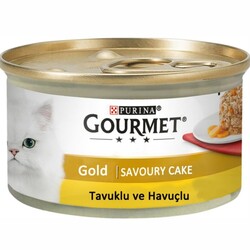 Nestle Purina - Gourmet Gold Savoury Cake Tavuk Havuçlu Kedi Konserve 85gr 