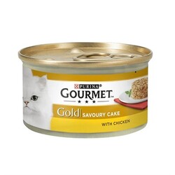 Nestle Purina - Gourmet Gold Savoury Cake Tavuklu Kedi Konserve 85gr 