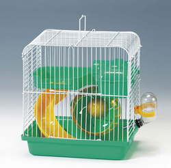 Fatih-Pet - Hamster Kafesi Yeşil Beyaz 23x17x25