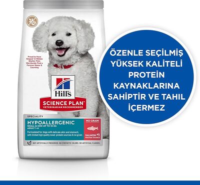 Hills Hypo-Allergenic Somonlu Küçük Irk Yetişkin Köpek Maması 2.5kg