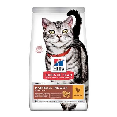 Hills Indoor&Hairball Tavuklu Yetişkin Kedi Maması 1,5 Kg