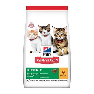 Hills Kitten Tavuklu Yavru Kedi Maması 1Kg +500gr Hediyeli