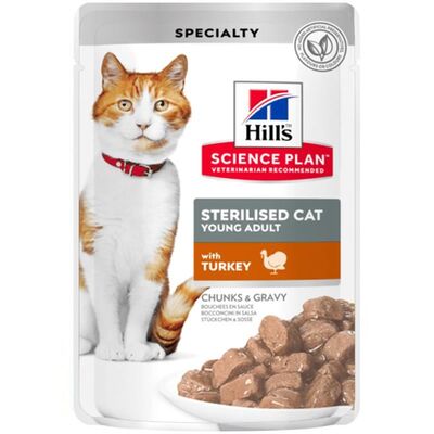 Hill's Pouch Hindili Kısırlaştırılmış Kedi Konservesi 85gr - 1