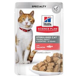 Hills Science Plan Sterilised Somonlu Pouch 85gr 