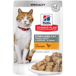 Hills - Hill's Pouch Tavuklu Kısırlaştırılmış Kedi Konservesi 85gr