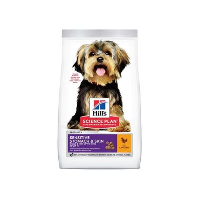 Hill's Sensitive Stomach-Skin Tavuklu 1.5 Kg Small-Mini Yetişkin Kuru Köpek Maması - 1