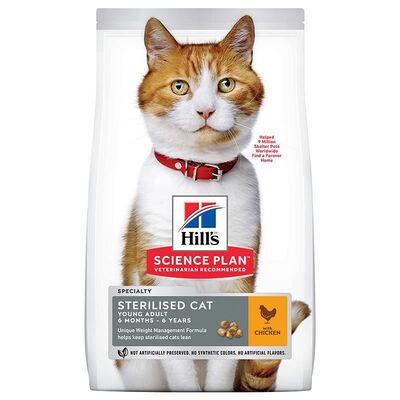 Hill's Tavuklu Kısırlaştırılmış Kedi Maması 8+2kg