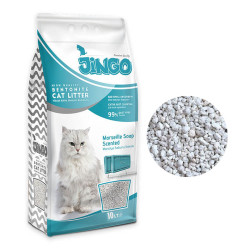 Jingo Marsilya Sabun Kokulu Bentonit Kedi Kumu Kalın Taneli 10 L