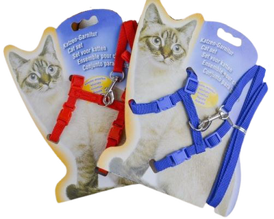 Kedi Göğüs Takım Tasması Mix Renk Papyonlu - 1