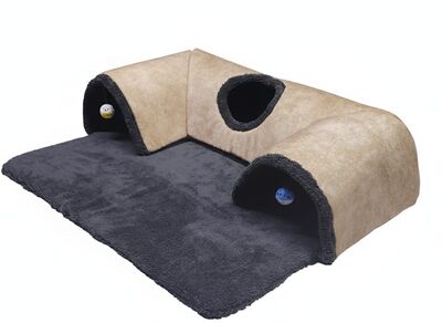 Kedi Oyun Tünelli Yatak 