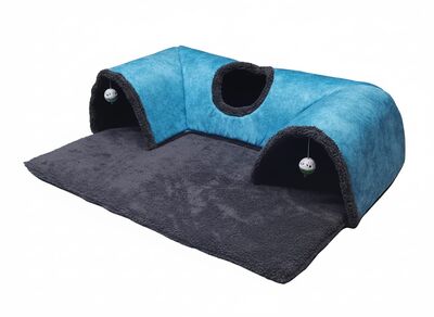 Kedi Oyun Tünelli Yatak 