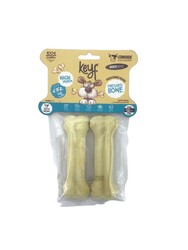 Keyf - Keyf Preslenmiş Beyaz Kemik 12cm 2li Paket