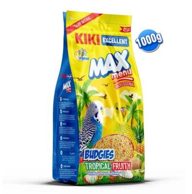 KIKI Tropikal Meyveli Muhabbet Kuşu Yemi 1000 gr. - 1