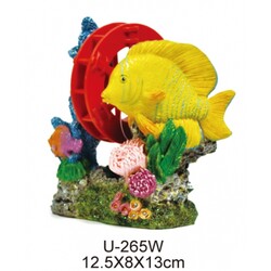 King Aksesuar U265W Tang  Balıklı Değirmen 12x8x13cm