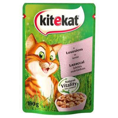 Kitekat Somonlu Yetişkin Kedi  Pouch 100gr - 1