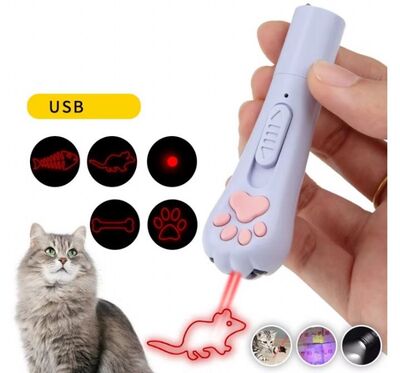 Figürlü Şarjlı Lazer Kedi Oyuncagı