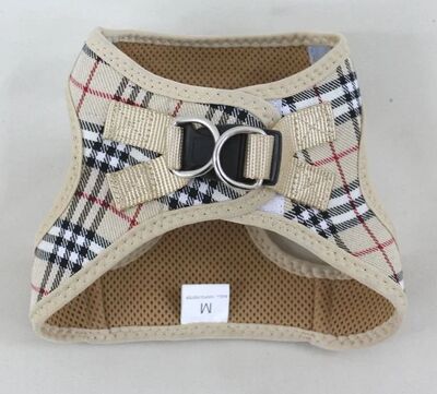 Lionpet M Karışık Burberry Gögüs Tasması - 1