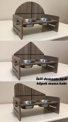 Little Friends Demonte 2 Li Bazalı Mama Kabı