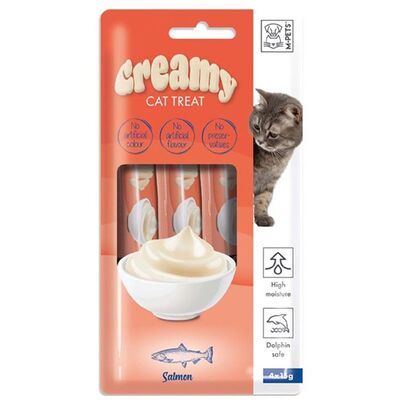 M-PETS Creamy Somonlu Kedi Ödülü 4x15gr 