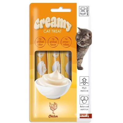 M-PETS Creamy Tavuklu Kedi Ödülü 4x15gr  - 1