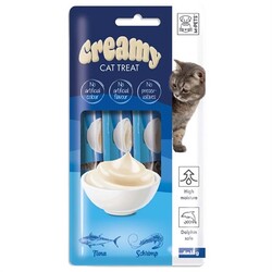 M-PETS - M-PETS Creamy Ton Balıklı Karidesli Kedi Ödülü 4x15gr 