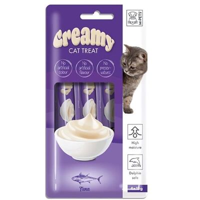 M-PETS Creamy Ton Balıklı Kedi Ödülü 4x15gr  - 1