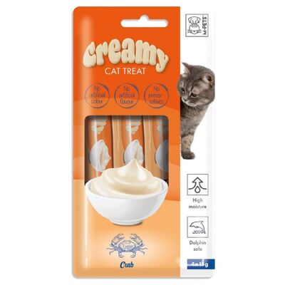 M-PETS Creamy Yengeçli Kedi Ödülü 4x15gr - 1