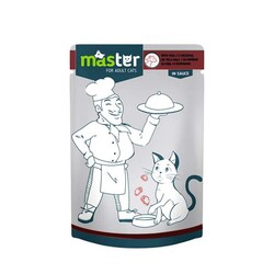 Master Sığır Etli Pouch Kedi Maması Jöle 80g