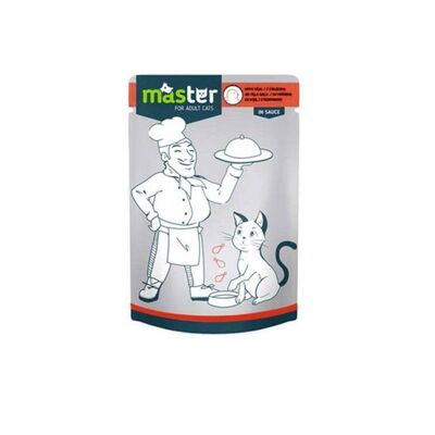 Master Kümes Hayvanlı Pouch Kedi Maması Jöle 80g - 1