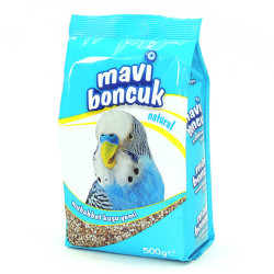 Mavi Boncuk Kabuklu Muhabbet Kuşu Yemi 500g