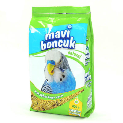 Mavi Boncuk Kabuksuz Muhabbet Kuşu Yemi 400g - 1