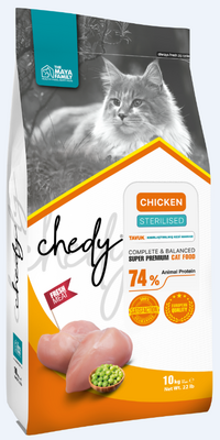 Maya Family Chedy Tavuklu Yetişkin Kısır Kedi Maması 10kg  - 1