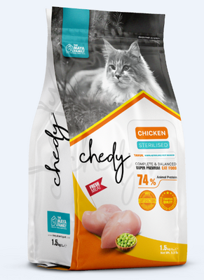 Maya Family Chedy Tavuklu Yetişkin Kısır Kedi Maması 1,5kg - 1