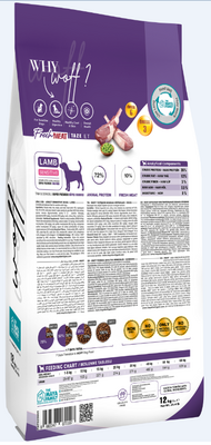 Maya Family Woff Kuzulu Hassas Yetişkin Köpek Maması 12kg - 2