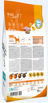 Maya Family Woff Tavuklu Yetişkin Köpek Maması 12kg  - 2