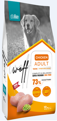 Maya Family Woff Tavuklu Yetişkin Köpek Maması 12kg  - 1